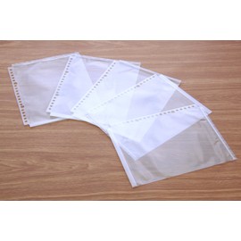 Lion Office Appliance File Refill, Secure Zipper Pocket, A5, 5 Sheets AP-A5M