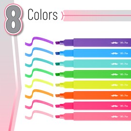 Mr. Pen- Aesthetic Highlighters No Bleed, 8 Pack, Vibrant Colors, Chisel Tip, Cute Highlighters Assorted Colors for Journaling, Highlighting, Underlining, Fast Dry, Back to School Supplies