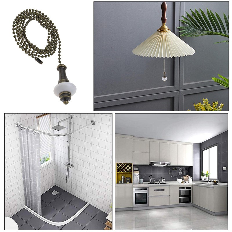 Create idea 2pcs Ceiling Light Fan Switch Pull Cord Weight