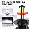 IRONWALLS 6Sides H4/9003/HB2 LED Headlight Bulbs Kit High Low Dual