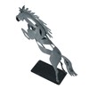 Metal Horse Statue Unique 3D Design Iron Decorative Running Horse
