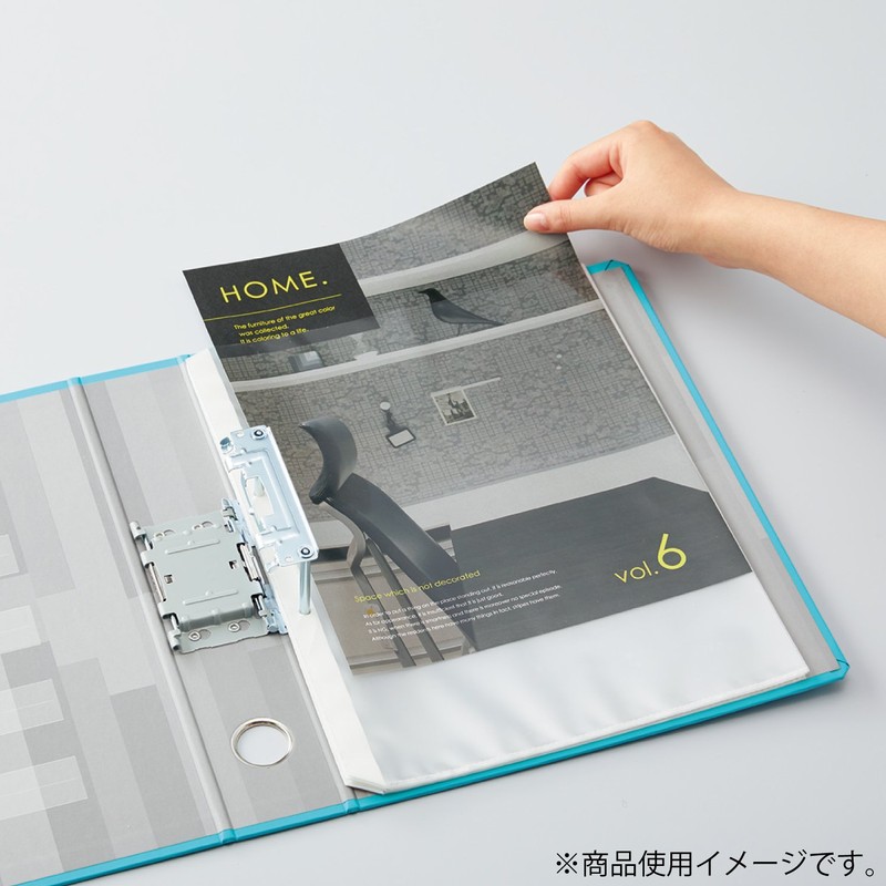 Kokuyo File Refill Clear Pockets A4 2 Holes Medium Thickness