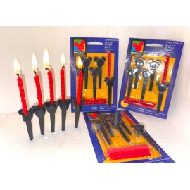 Wilton 20 Piece MICKEY MOUSE Birthday Candle Holder Set - 4 Sealed Packs / 5 in a Pack