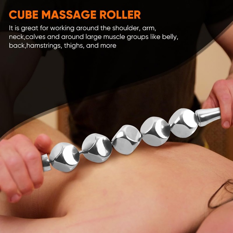 ONUEMP 2pcs Stainless Steel Massage Rollers for Ice Body Sculpting,