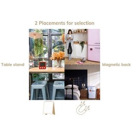 FELIXABLE T16 Digital Hygrometer Indoor Thermometer Max/Min records room Temperature °C /°F and Humidity monitor with Large screen For Home Greenhouse Wine Cellar Kitchen Kids Room Office Time & Alarm