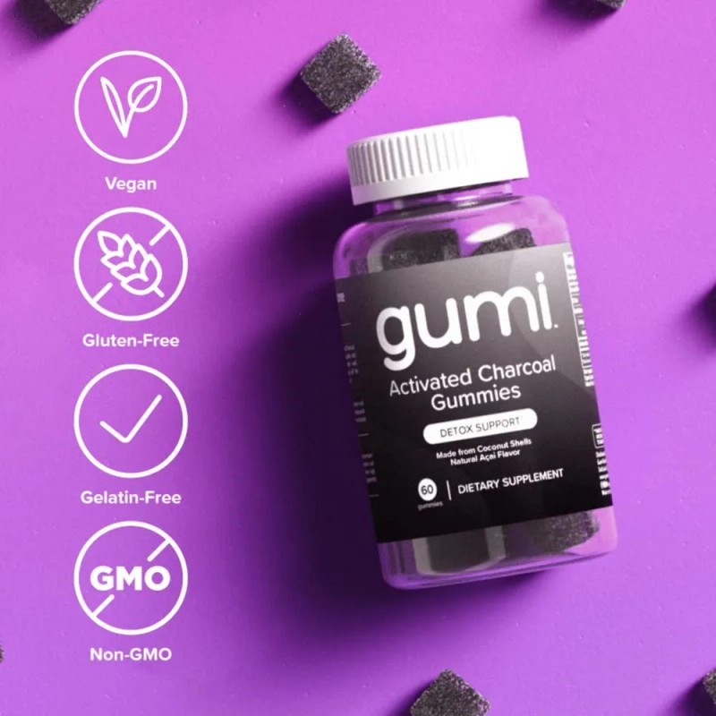 Gumi Gomitas Carbón Activado Detox 60 Unidades