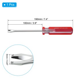 PATIKIL Upholstery Staple Remover, 4" V Straight Construction Staple Puller Staple Nail Tack Tool for Furniture Wooden Floor Photo Frame, Red