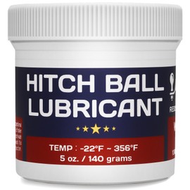 BTAS Trailer Hitch Ball Lubricant Waterproof Grease with PTFE 5oz,Reduces Friction & Wear & Noise on Tow Hitch Mount Balls,King Pins,Hitch Locks,Jacks,etc.