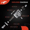 A-Premium Front Left and Right Brake Wheel Cylinders Set of