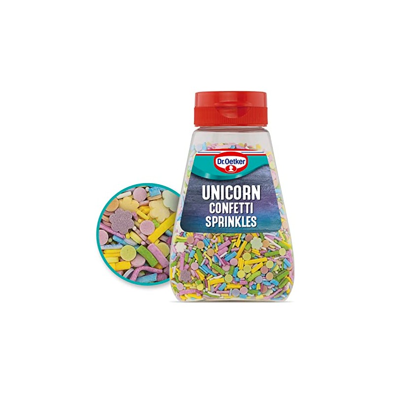 Dr. Oetker Unicorn Confetti Sprinkles, 110g