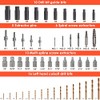55-Piece Easy Out Screw Extractor Set with Broken Bolt Extractor