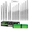 16-Piece Precision Punch & Chisel Set - Taper Punch, Pin