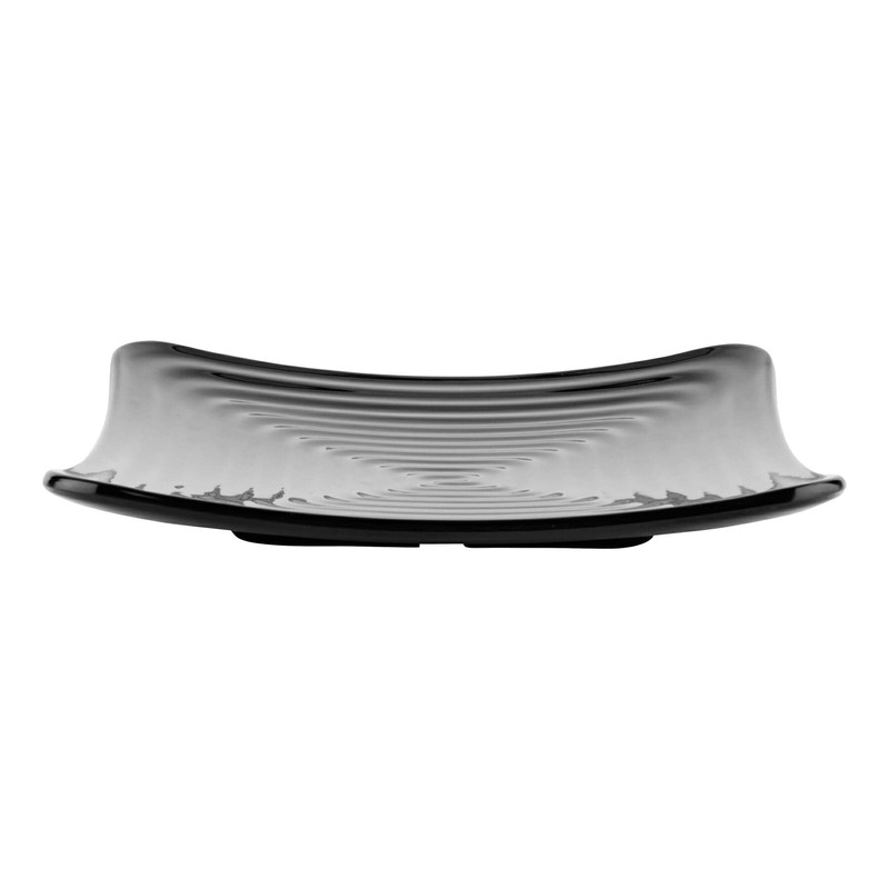 G.E.T. ML-61-BK Black 7.25" Square Plate, Large