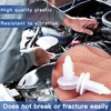 80 x White Car Clips, Mounting Clips, Door Trim Clips,