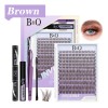 Extensiones De Pestañas Marrón Kit Raíces Invisibles Bq Lash