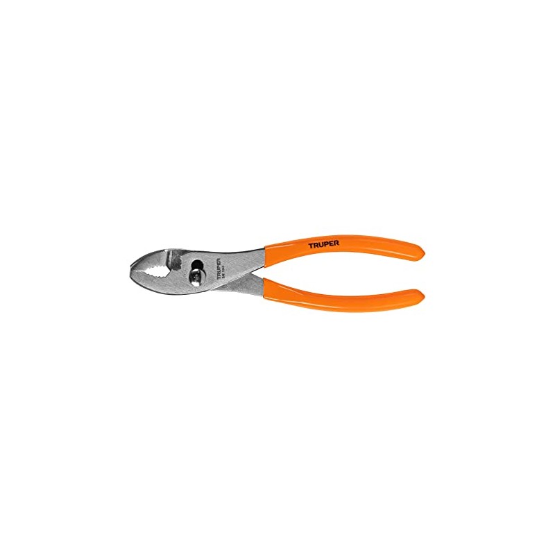 Truper PCH-8, Pinza de chofer, mango de vinil, 8", negro