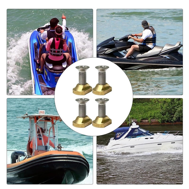 Laroal M8 T Slot Nut Hydrofoil Mounting T-Nuts Brass Connector
