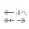 uxcell 5/16-inch X 3-inch Male Thread Spring Loaded Hollow Wall