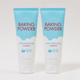 Etude 베이킹 파우더 모공 클렌징폼 160g x 2개 /클렌징폼 /폼클렌징 Baking Powder Pore Cleansing Foam 160g x 2 / Cleansing Foam / Foam Cleanser