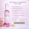 Tónico Facial Suero Agua de Rosas, Colágeno, Elastina, Vitamina E