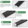 Loobas 12 PCS Door Corner Seals，Black Exterior Frame Seal Strip