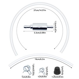 YuCool Juego de manguera de purga de freno, kit de herramientas de purga de tubo de válvula de retención unidireccional para coche motocicleta embrague, herramienta universal de purga de frenos (3