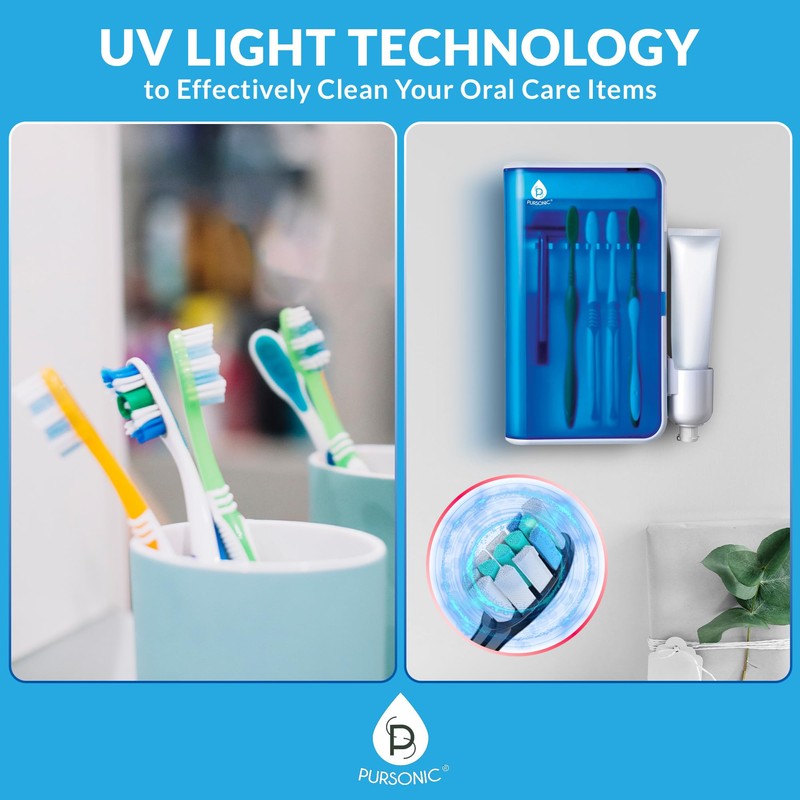 Pursonic Ultraviolet Family Toothbrush Sanitizer
