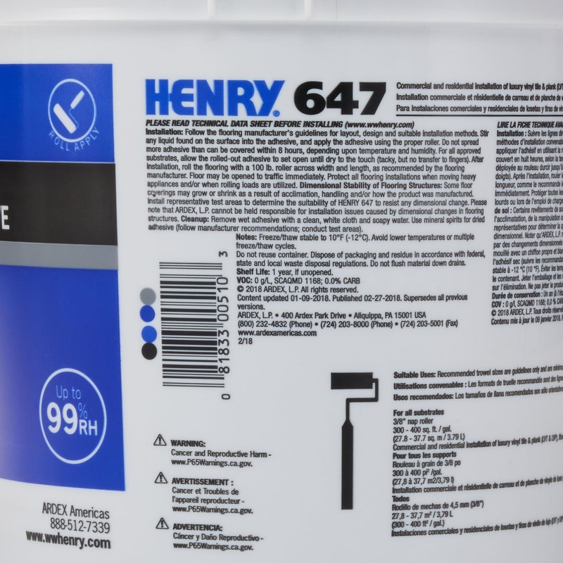 Henry Adhesive Floor Vinyl 1GA 32080