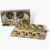 Skate Quarters Baleros Catrina Dorado Blanco ABEC 9 Set de