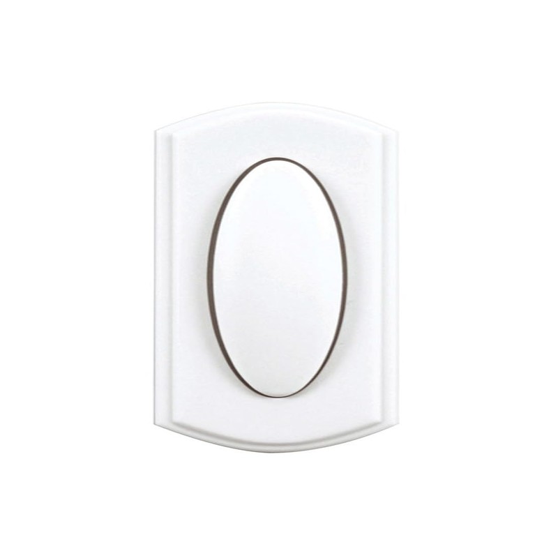 Heath Zenith SL-7797-02 Traditional Décor Series Wireless Door Chime Push