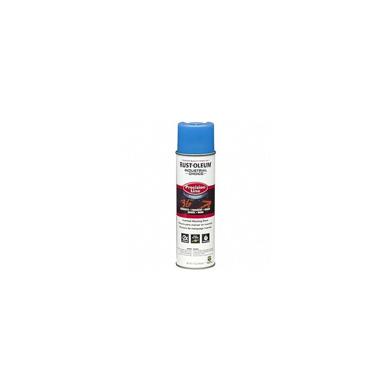 Fluorescent Blue Line Marking Paint, Water Base Type, 20 Oz.