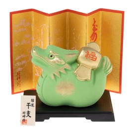 Seto Pottery Sha 2024 Zodiac Figurine Figurine Compact Dragon Dragon Tatsu New Year Ornament Kaiyun Fukutsuchi Tatsu Shoho Kiln 110