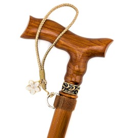 Asterom Canes for Women - Handcrafted, Fashionable, Wooden - Walking Cane for Women, Stylish Walking Sticks for Seniors (Caramel, 36 Inches)