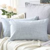 Artscope Cushion Covers Set of 2 Linen Decorative Square Pillowcases
