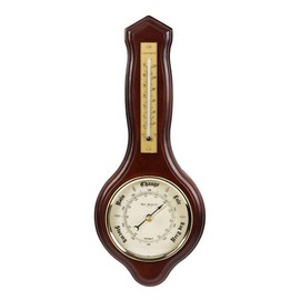Wm. Widdop Wooden Barometer & Thermometer