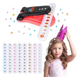 GUBOOM Bling Bling Hair Bedazzler Kit, 80 Bling Diamond Gemstones and Diamond Tools Set for Children Girls Women Glitter Hair, Clothing, Bag, for the Girls Make-up Toy