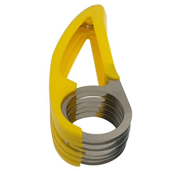 INTSUPERMAI PP+430 Stainless Steel Circular Banana Slicer with Ergonomic Handle