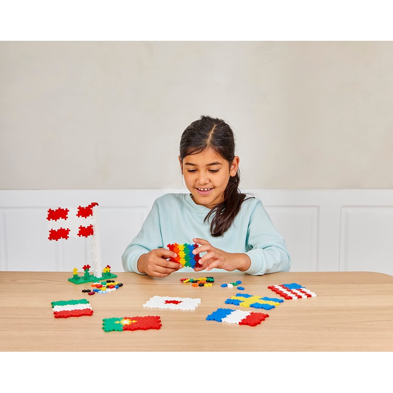 Plus-Plus 3932 Ingenious Construction Toy, Flags of All World, Creative