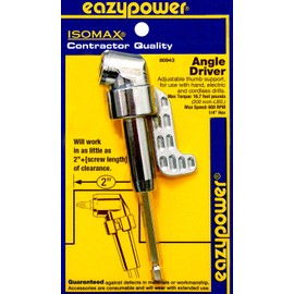 Eazy Power 80943 Angle Driver Attachment with 1/4 in. Hex Shank, assorted, handheld