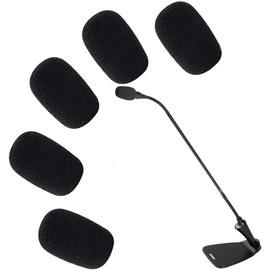 Microphone Wind Shield Foam Covers, 5 Pcs, Black, for Shure CVG18-B/C Gooseneck Condenser Microphone