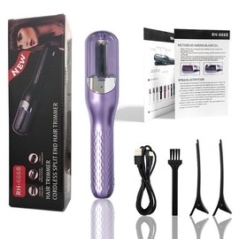 Electric Hair Care Hair Trimmer for Women, 1 Set Rechargeable Frizzy Split End Hair Clipper Hair Cutting Machine for Men & Women, Hair Products for Personal Care Comfort - Color: Purple
