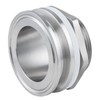 Worldwhere 2" Tri Clamp Bulkhead Compression Fittings,Stainless Steel 304 Homebrew
