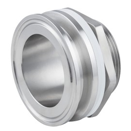 Worldwhere 2" Tri Clamp Bulkhead Compression Fittings,Stainless Steel 304 Homebrew Kettle Weldless Bulkhead