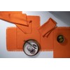 D'Moksha Homes Fringe Orange Table Runner 14 x 36 Inch