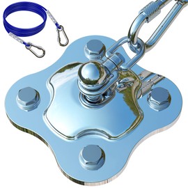 YiizKilc Dog Tie Out Cable and Stake,(up to 200lbs) with 30FT Tangle-Free Dog Runner for Yard,360° Swivel Anchor for Dogs,Stake for Dog Leash Ideal for Outdoor and Camping