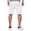 Hmiya Men's Summer Chino Shorts, Cotton, Elastic Waist with Pockets,