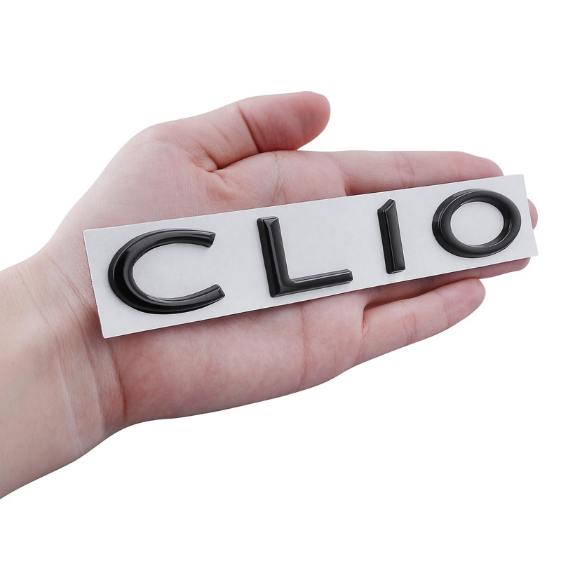 Clio Emblem Car Sticker Tailgate Badge Decoration Logo (Black)
