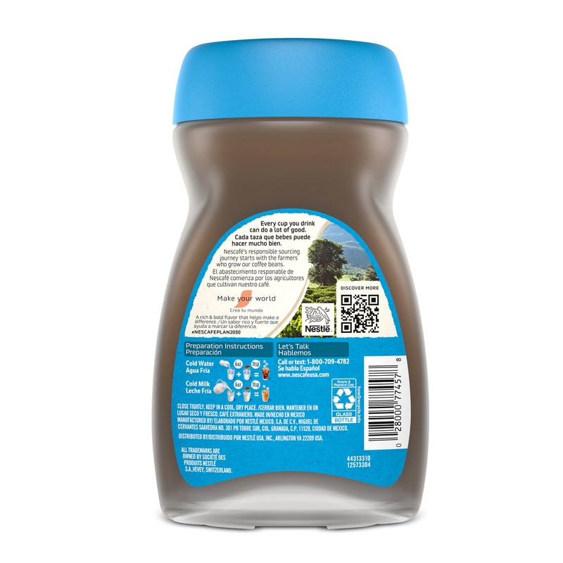 NESCAFÉ Ice Roast, Instant Iced Coffee, 2 Jars (6 Oz