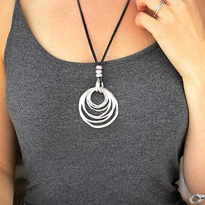 Pack of 50 Leather Cord Chain with Clasp, Waxed Necklace