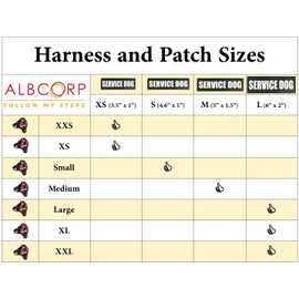 Albcorp Reflective Emotional Support Dog Patches with Hook Backing for Service Animal Vests/Harnesses Small (4.6 X 1) Inch